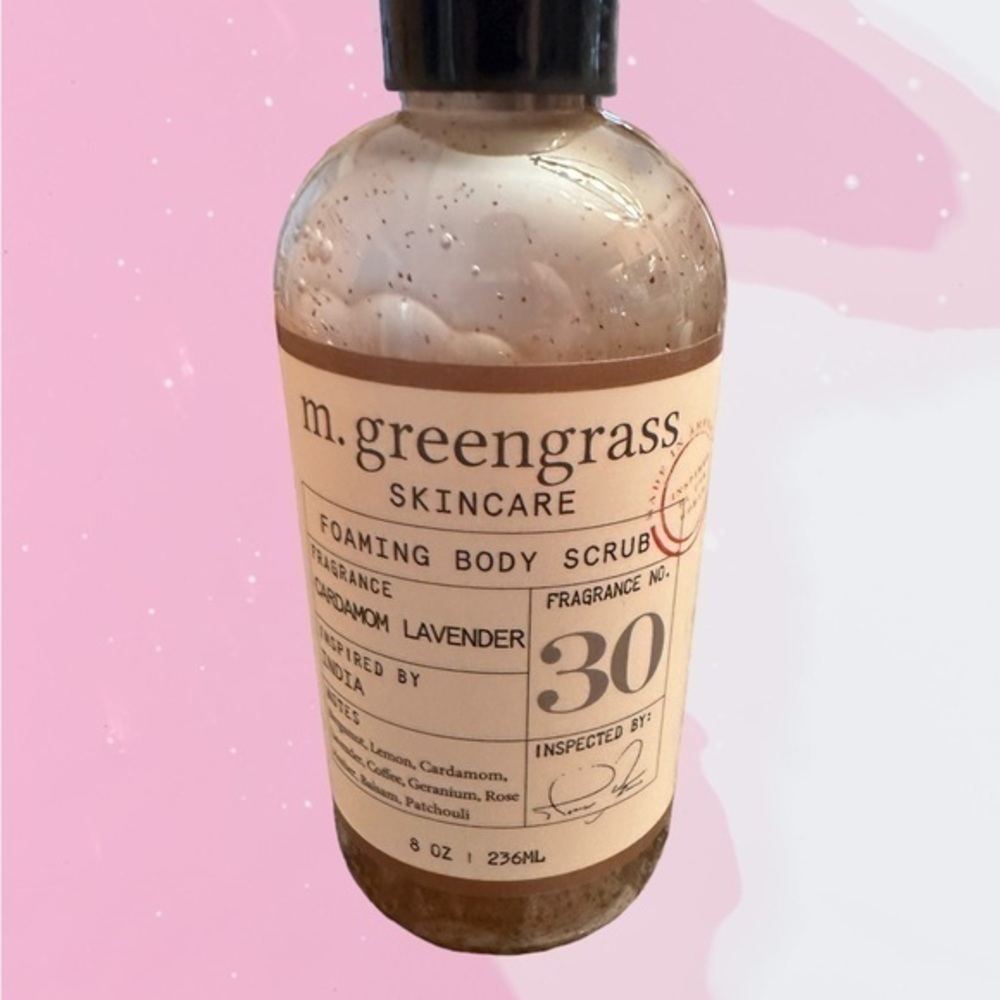 M Greengrass Cardamon Lavender Foaming Body Scrub 236mL